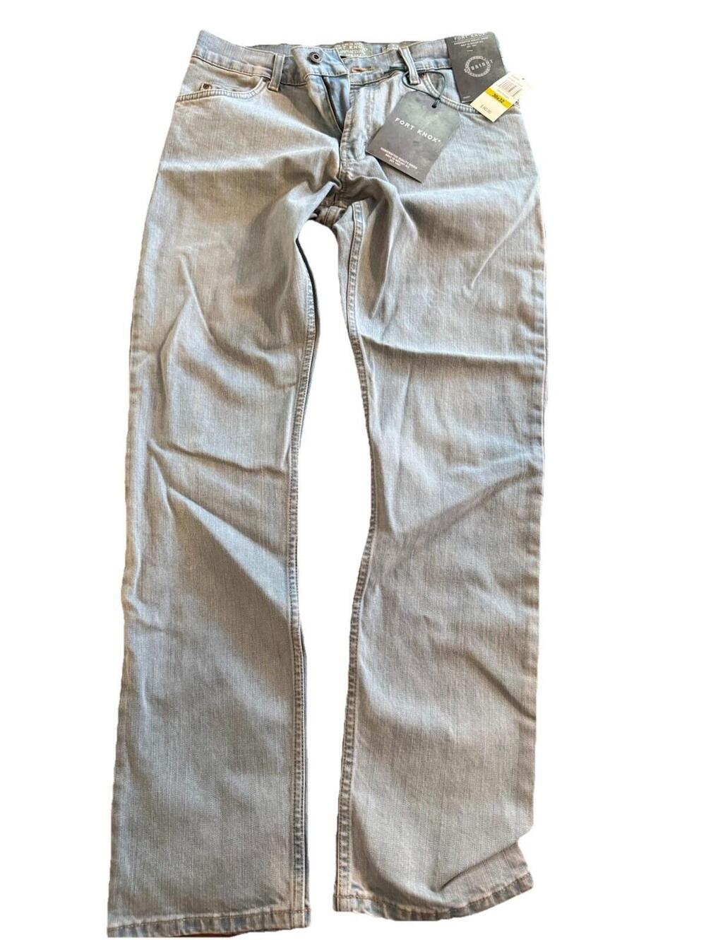 Fort Knox Light Wash Men’s Jeans 30x32 Straight New With Tags